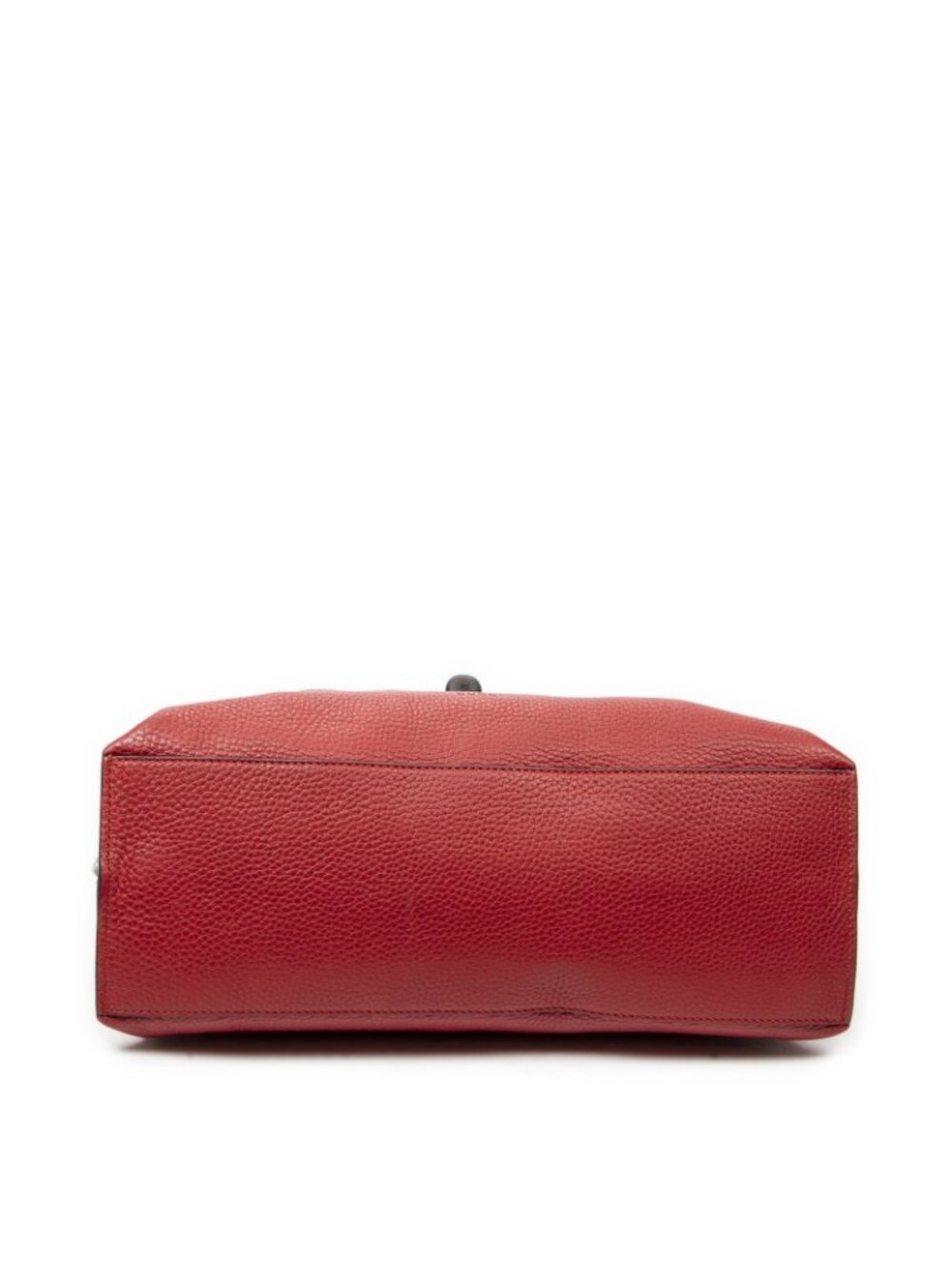 Gucci Midi Amfloral Bamboo Top Handle Red Gray Calfskin Leather - Picture 6 of 10